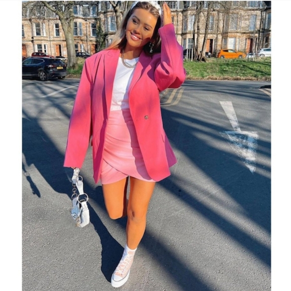 ZARA * mini skirt pink Size XS S M - Picture 7 of 15